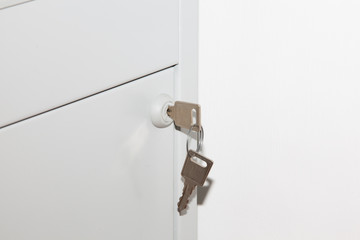 Key in filing cabinet