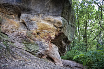Colorful Rock in Ciezkowice