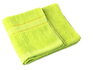 isolate, light green towel