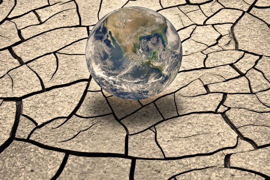 Global warming concept - Photo composition with image from NASA