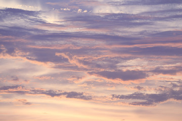 Sunset sky and cloud