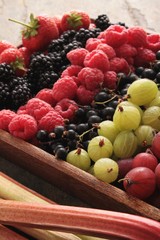 fresh summer fruit selection