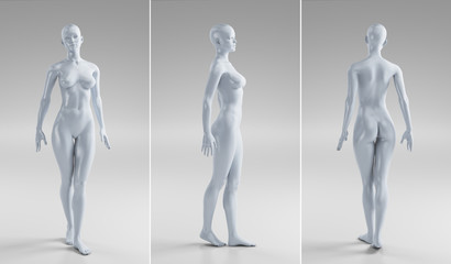 Corpo nudo perfetto di donna 