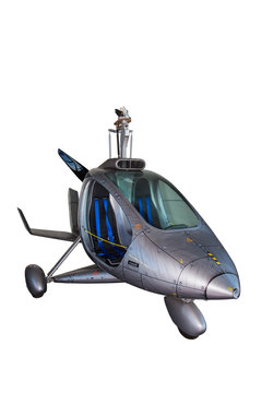 Futuristic helicopter-isolated