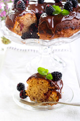 Blackberry ring cake