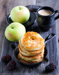 Pile of apple fritters