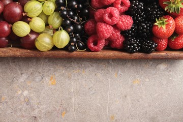 fresh summer fruit selection