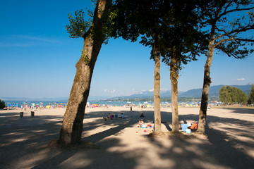 Plage de Sable d'Excenevex, Lac léman