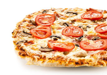 Pizza on white background 