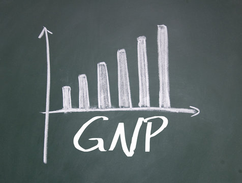 gnp chart sign on blackboard