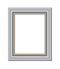 blank picture frame template isolated on wall vector eps 10
