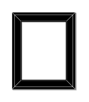 blank picture frame template isolated on wall vector eps 10