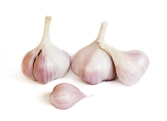 garlic isolated on white background