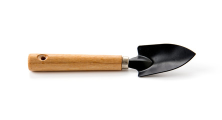 trowel or spade on white background