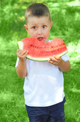 baby boy  summer watermelon

