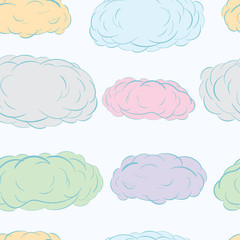 Seamless color clouds