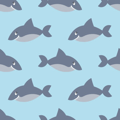 repeating pattern with sharks