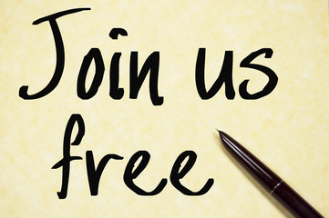 join us free text write on paper