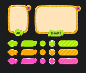 Cute vector user interface