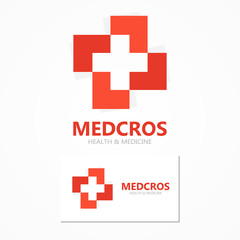 Obraz premium Medical cross logo or icon