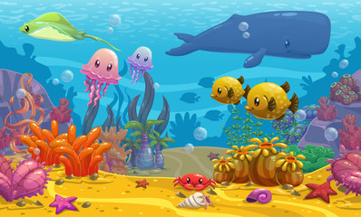 Plakat Undersea landscape