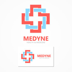 Medical logo design template 