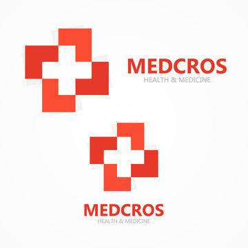 Vector medical cross logo or icon