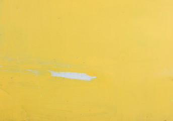 Dirty yellow paint wall texture background
