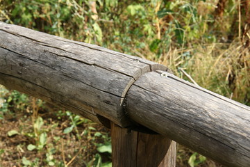 Wooden handrail