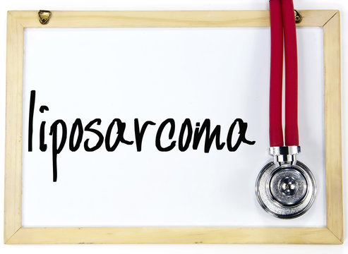 liposarcoma word write on blackboard