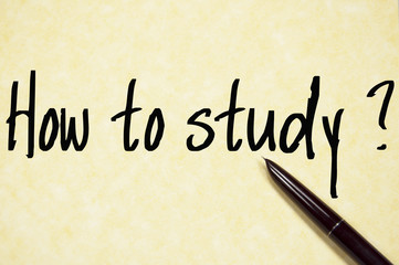 how to study question write on paper