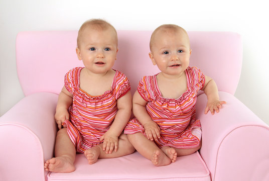 cute twin toddler girls
