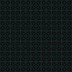 seamless texture: halftone circles on black background