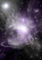 galaxy in a free space