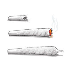 Joint or spliff. Drug consumption, marijuana and smoking drugs - obrazy, fototapety, plakaty