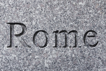 Engraved City Rome