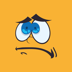 Cartoon face design 