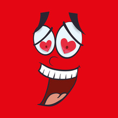 Cartoon face design 