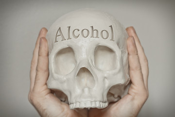 Skull Engraving Alcohol