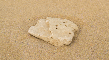 Pierre sur la plage