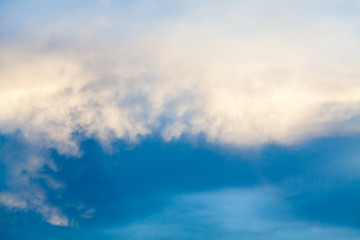sunset with clouds