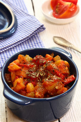 Braising vegetables