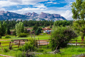 scenic view of the mountain surrounding estes park, colorado. U.S.A.
