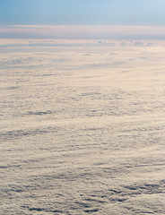 Clouds, a view from airplane window