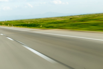 Fototapeta premium road at a speed of