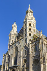 Fototapeta na wymiar St. Stephen's Cathedral (Stephansdom) in Vienna, Austria. 