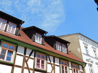 Fototapeta na wymiar Fachwerkhaus Häuserzeile