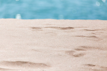background of sand and sea