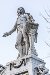 Fototapeta premium A statue of Wolfgang Amadeus Mozart (1896), Vienna, Austria.