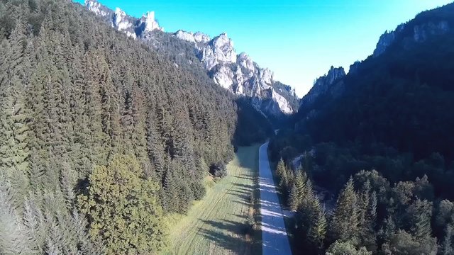 Tiesnavy pass in Mala Fatra, Terchova,Slovakia